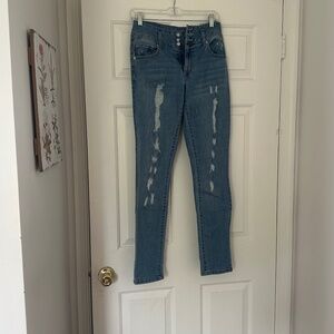 Boom Boom Jeans - Distressed Skinny Jean
